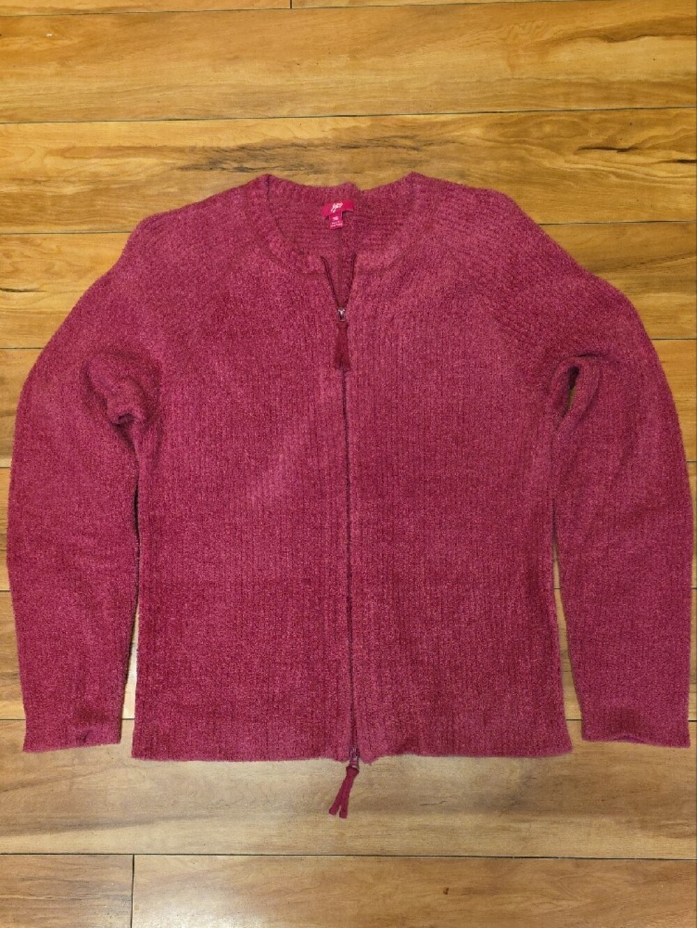 J. Jill Full-Zip Stretchy Super Soft Cardigan Sweater Jacket 100% Nylon Size XS